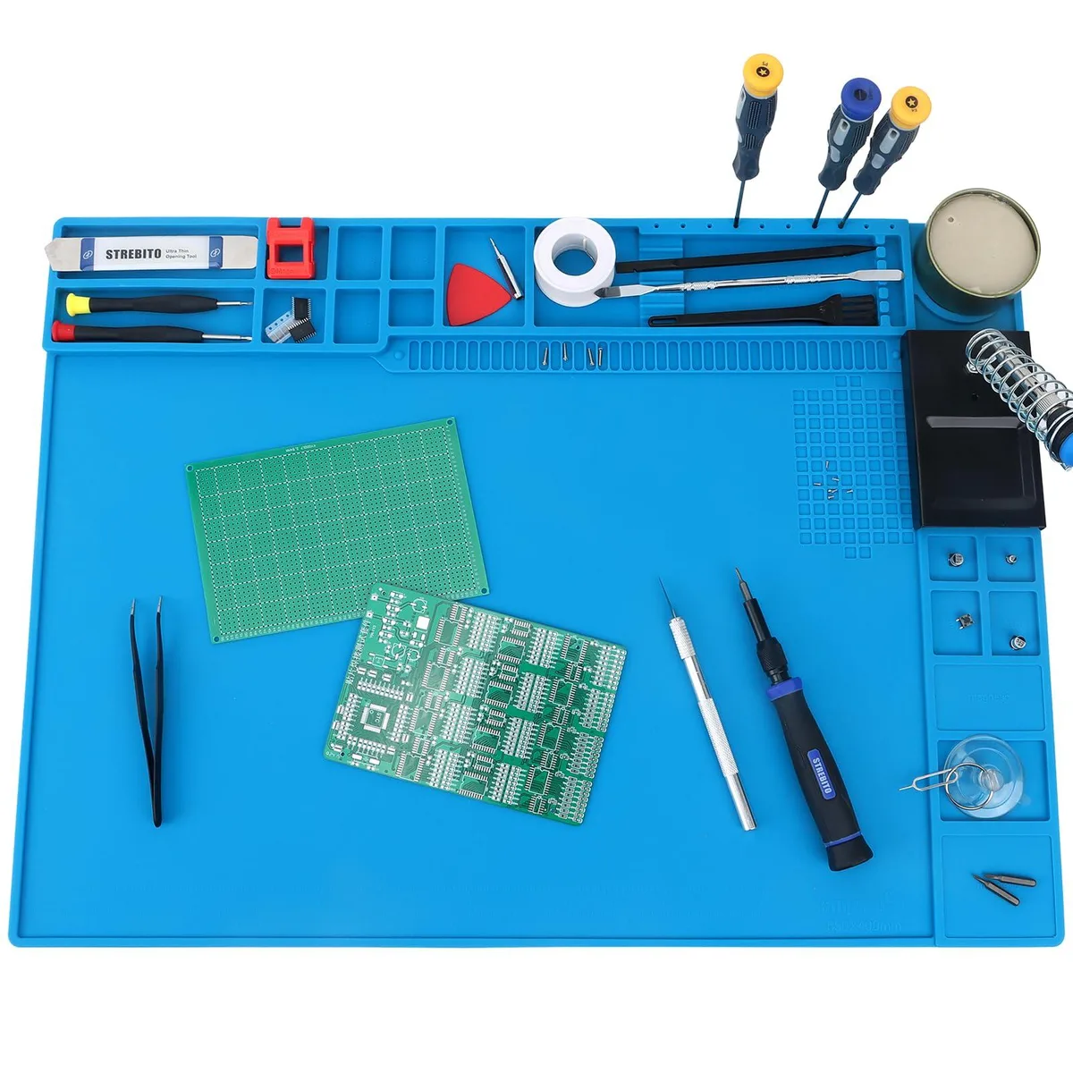 Vszerda Vszerda Large Soldering Mat 21.7" x 15.8" Heat Resistant 932°F Magnetic Silicone — product photo