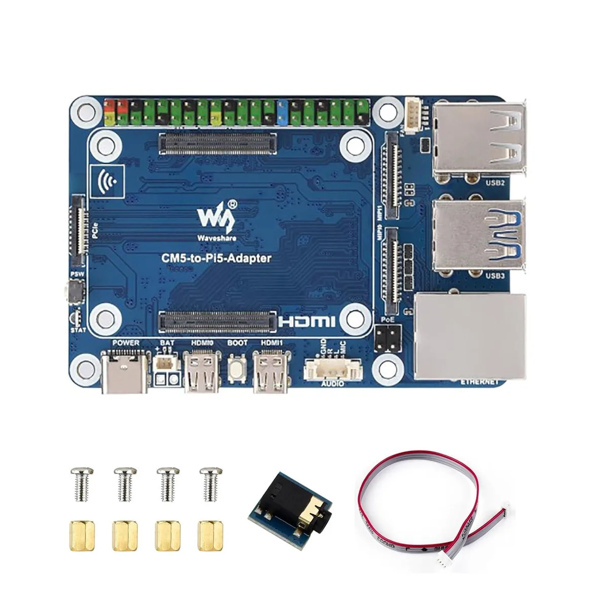 LORDWORLD LORDWORLD CM5 to Pi5 Adapter Board 40PIN GPIO development board — product photo