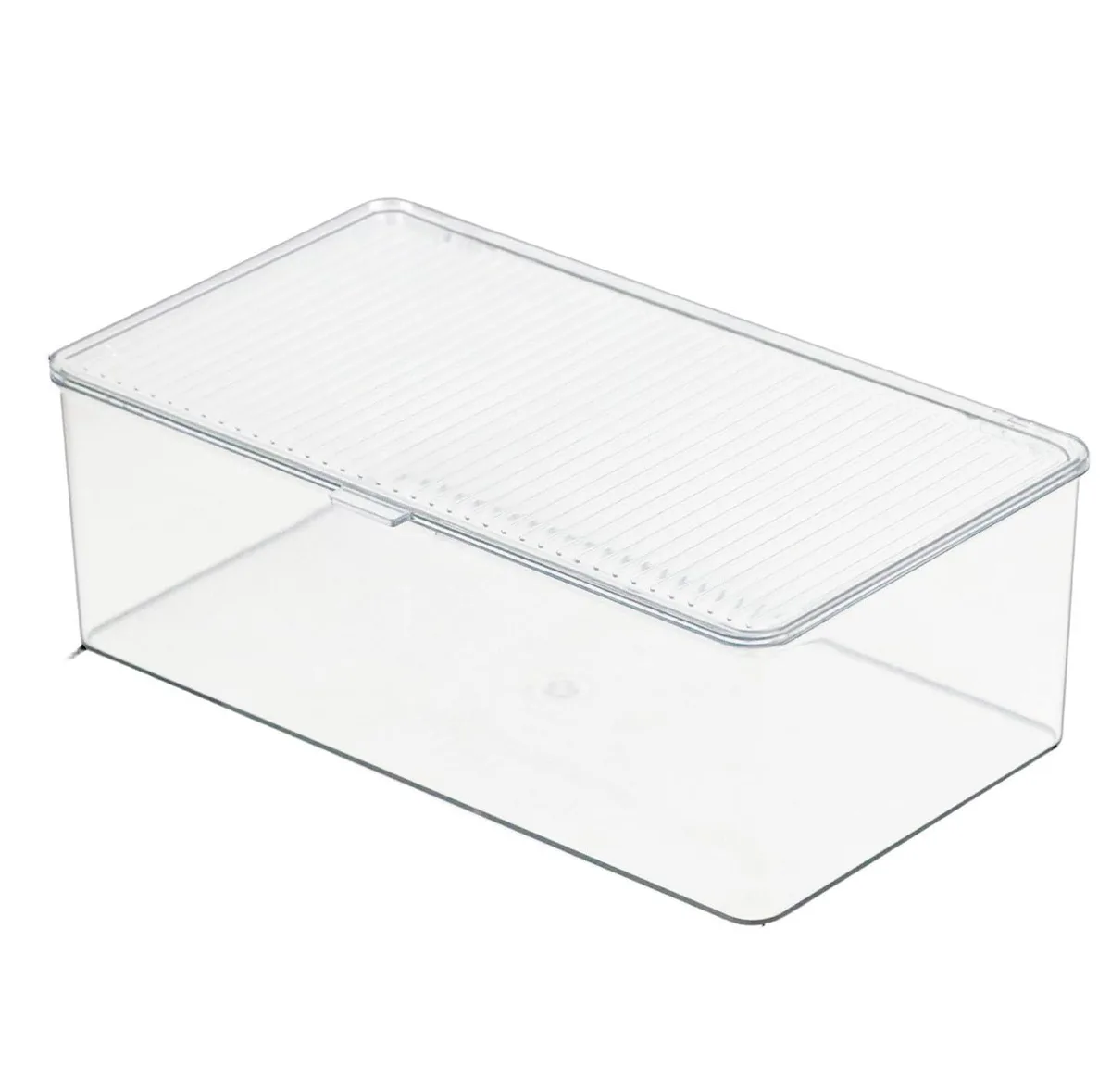 Silver wooden tool box with three drawers and three shelves, 11 by 7 by 3.5 inches