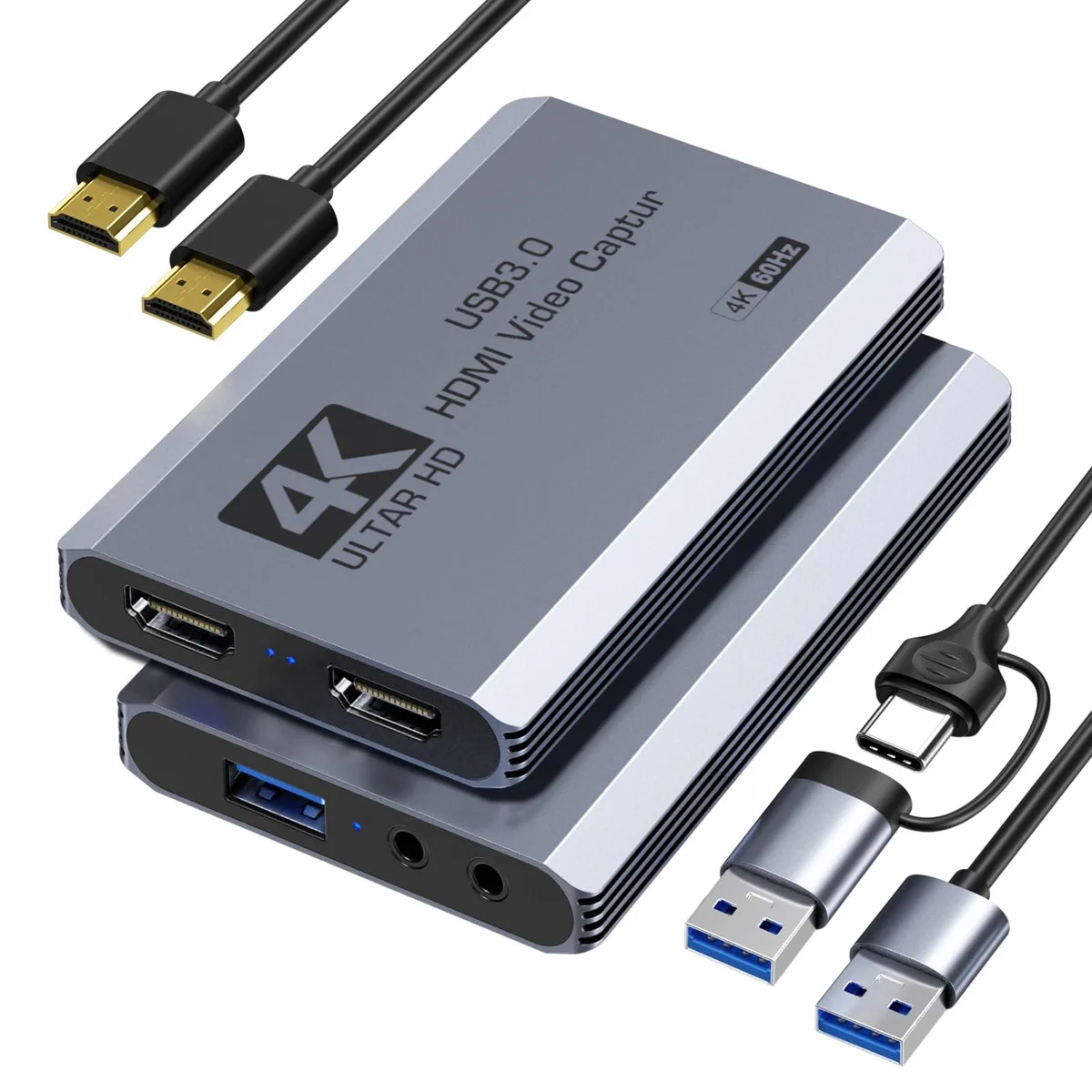  elgato USB 3.0 Capture Card 4K 60FPS 1080P 240FPS Grey — product photo