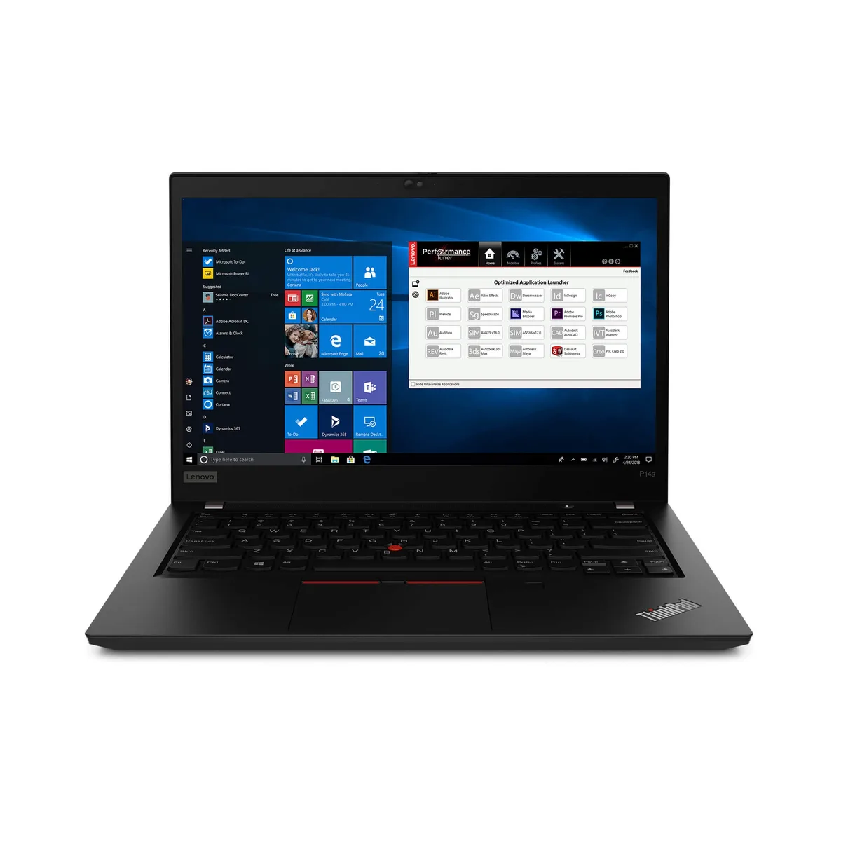 Lenovo Lenovo ThinkPad P14s 20S5S01700 laptop 14" i7-10610U 16GB DDR4 512GB Windows 10 — product photo