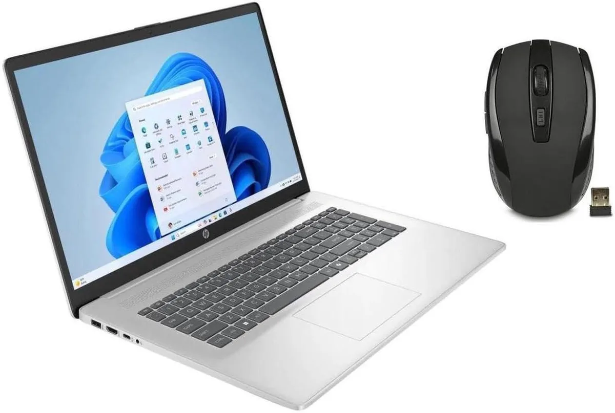 HP HP 17.3" HD+ Touchscreen Laptop AMD Ryzen 5 7430U 16GB DDR4 1024GB SSD Silver — product photo