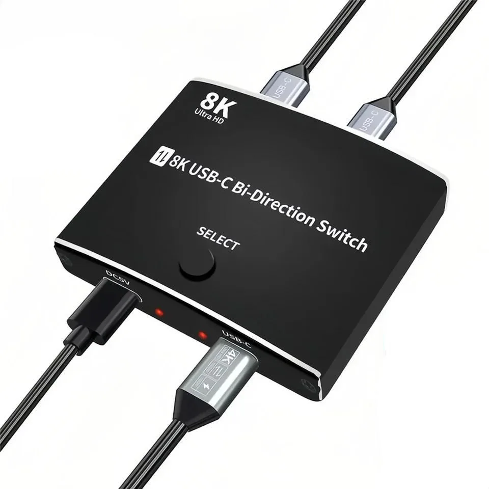 LUOM LUOM OZU8K USB-C Video Switch 8K60Hz Bidirectional 10Gbps — product photo