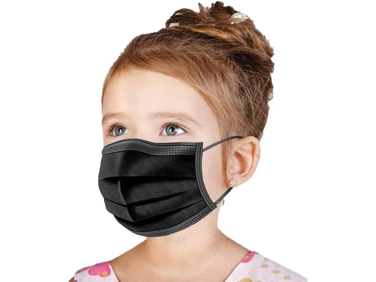 ROME CARE ROME CARE 100 Pcs Disposable Face Masks Black Child — product photo