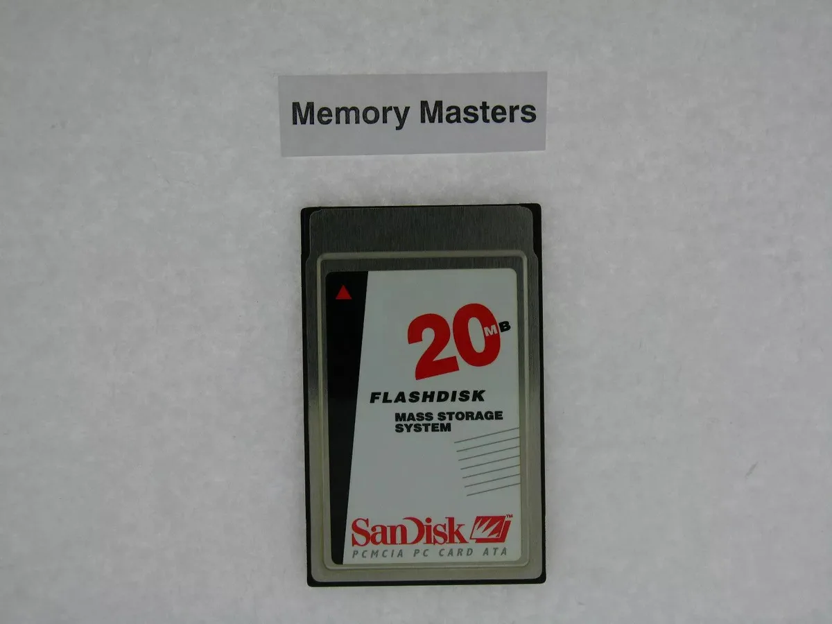 SanDisk SanDisk SDP3B 20MB PCMCIA ATA memory card — product photo