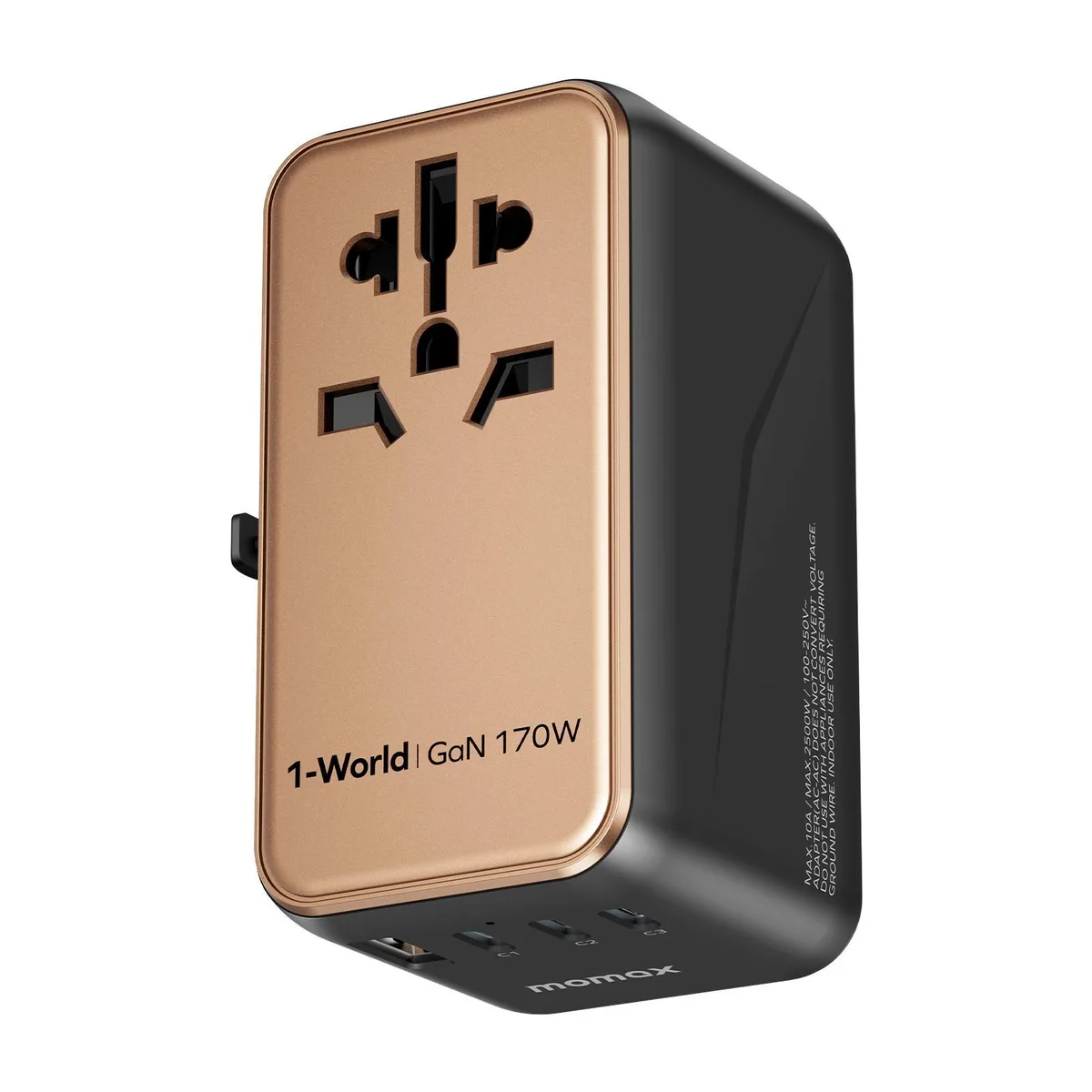 MOMAX Technology Ltd. MOMAX Technology Ltd. UA17 170W GaN power adapter Gold — product photo