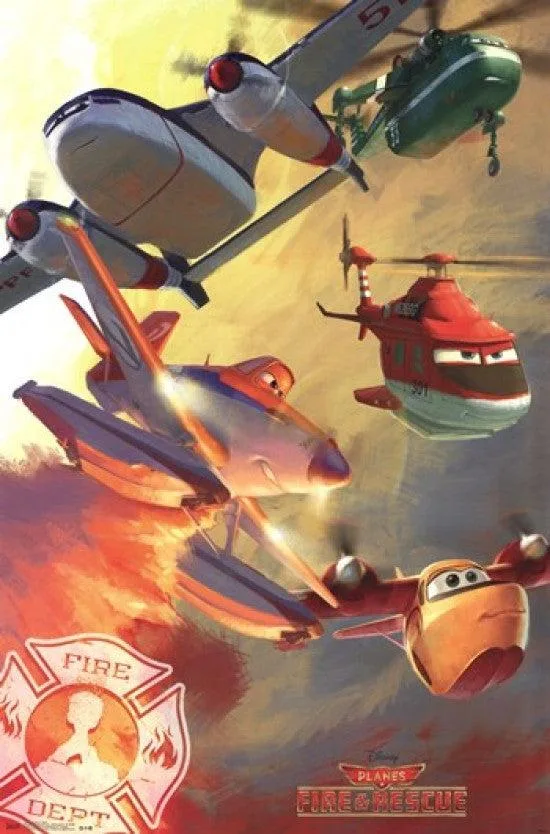 Planes 2 Team poster print 22 x 34 on heavy paper