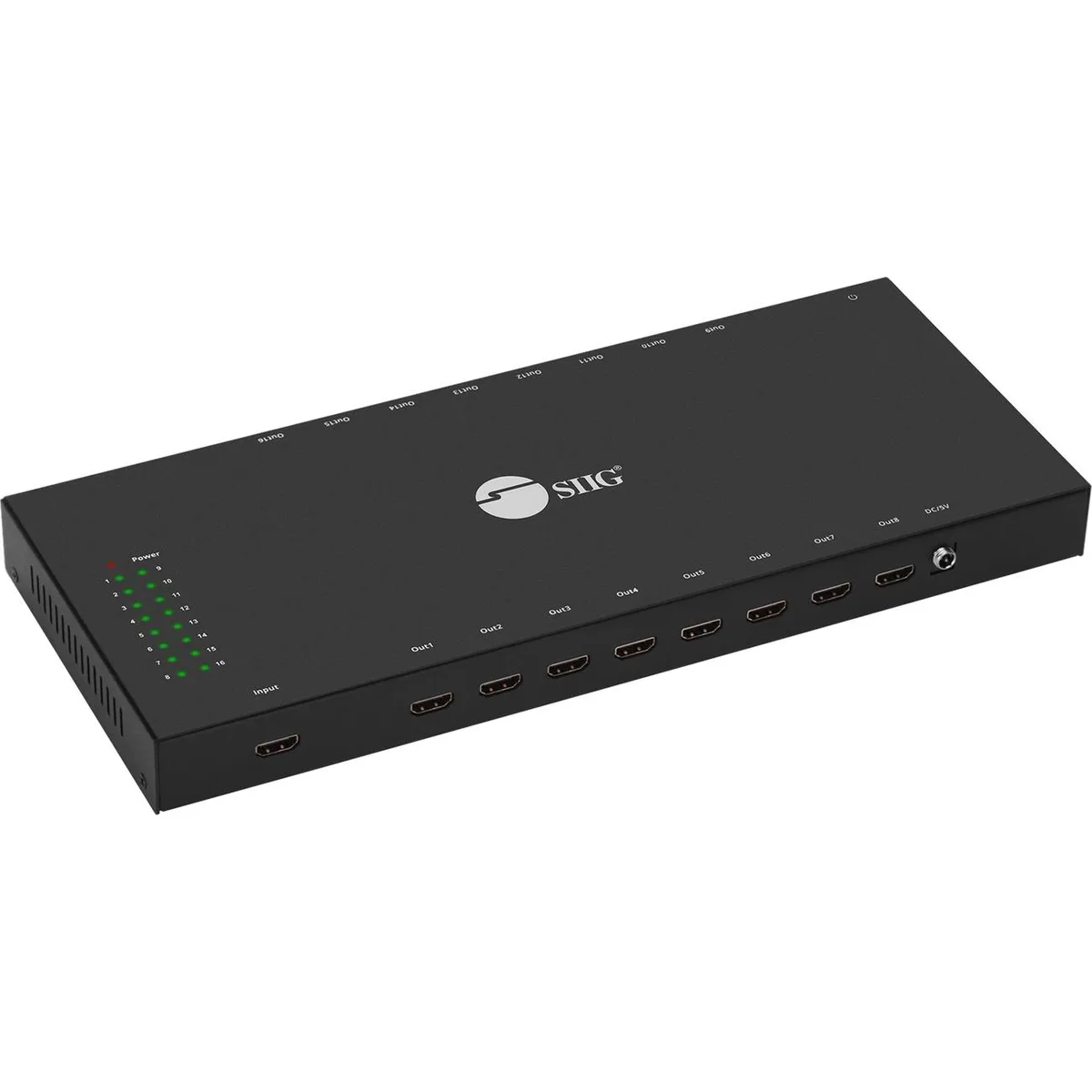SIIG, Inc SIIG, Inc CE-H24Q11-S1 1x16 HDMI Splitter 4K 30Hz — product photo