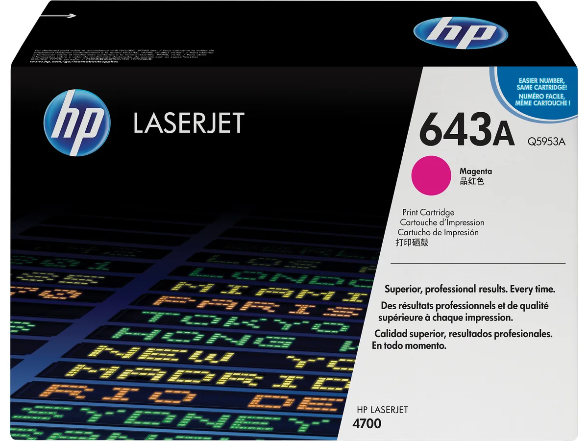 HP HP Q5953A (643A) Magenta Toner Cartridge – 10000 Pages — product photo