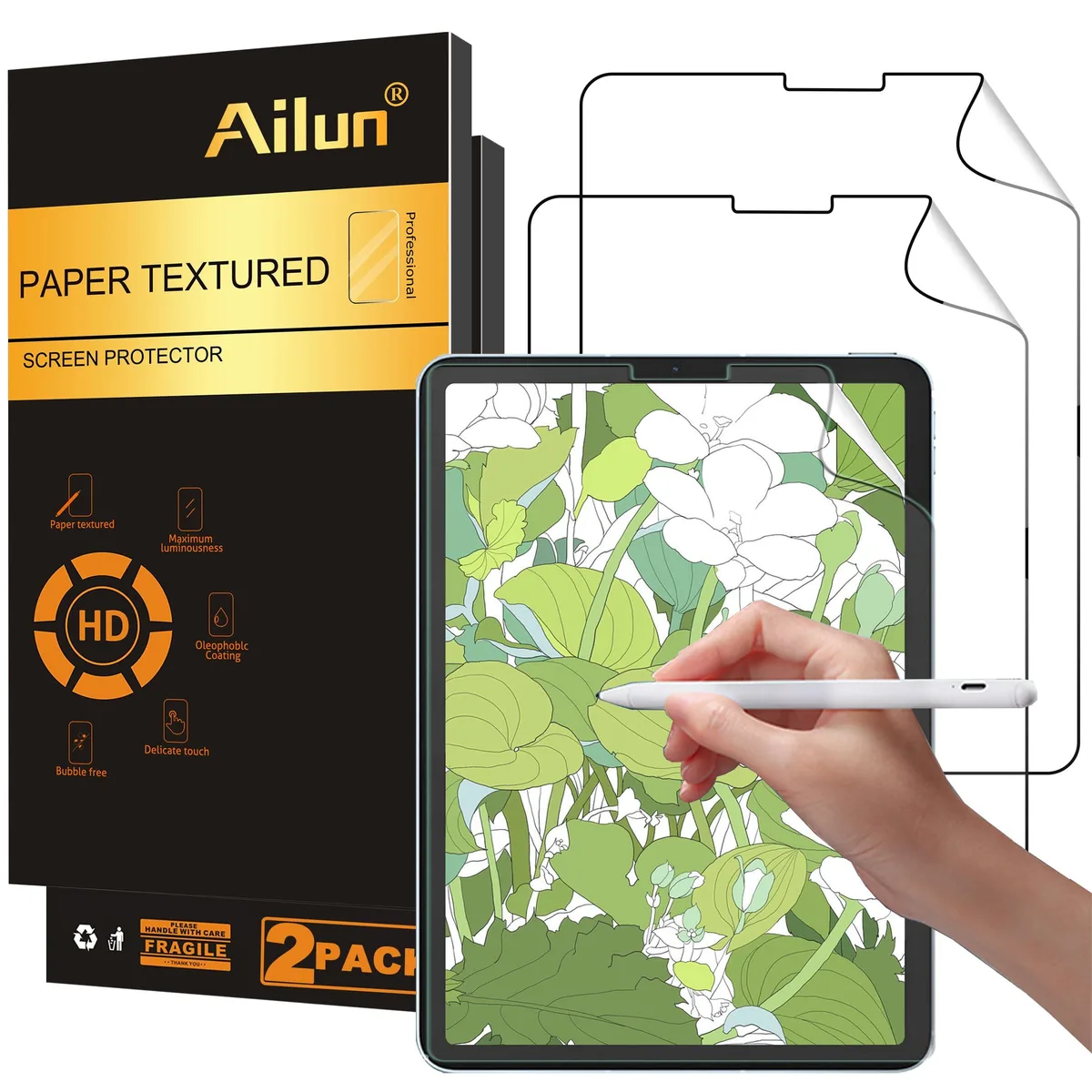  Ailun Paper Screen Protector 2-Pack for iPad Air 10.9, iPad Pro 11 — product photo