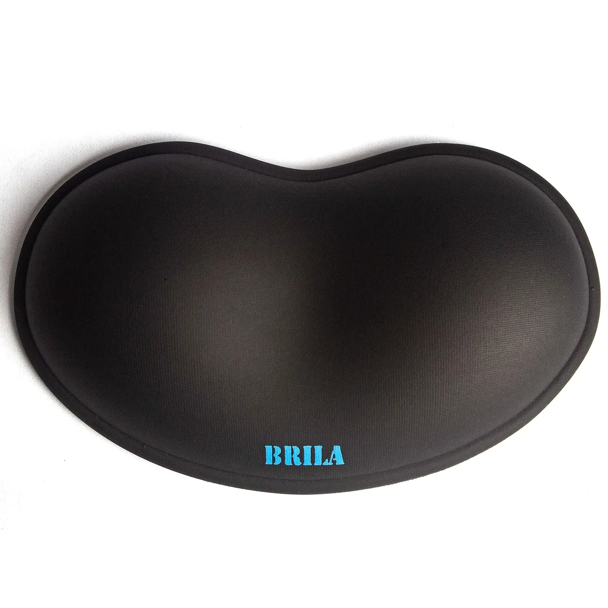  BRILA BRI-ERG-SILC-1 Wrist Rest 5.4x3.2x0.1in Faux Leather Gel — product photo