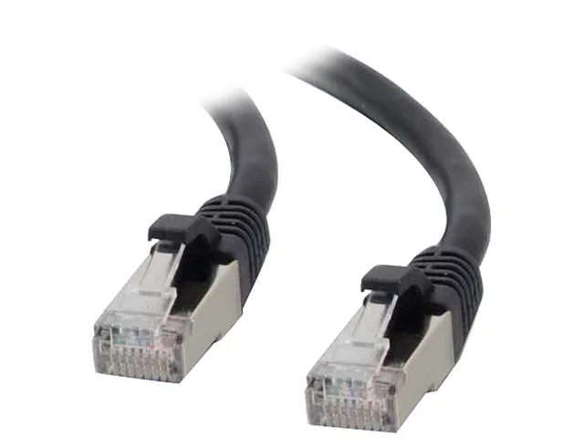 Cables To Go Cables To Go 00815 Cat6 shielded network ethernet cable 8 ft black — product photo