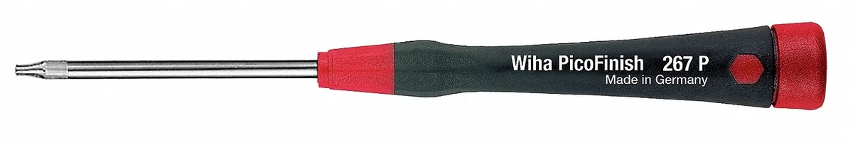 WIHA precision Torx T5 screwdriver with chrome tip and moulded handle