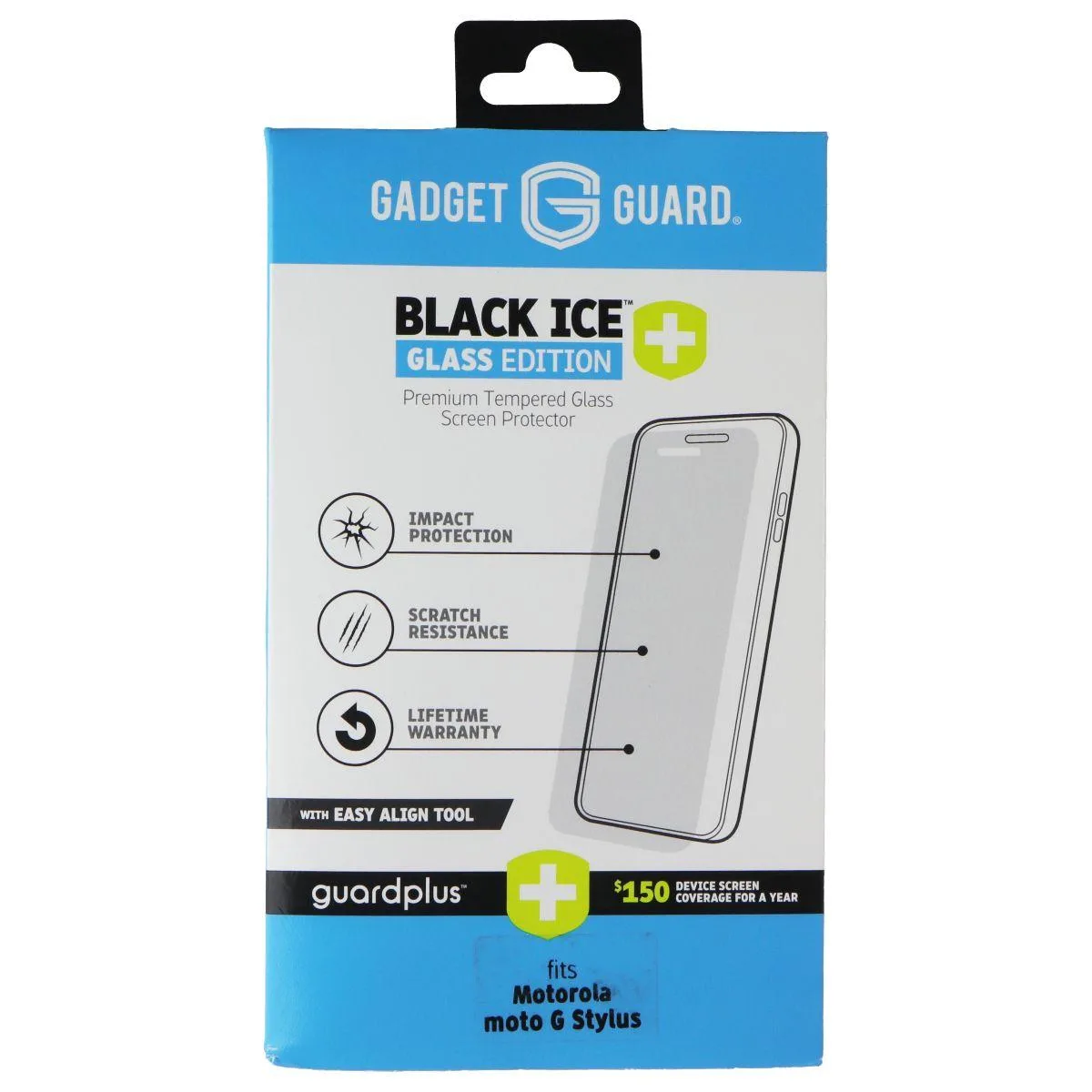 Invisible Gadget Guard Invisible Gadget Guard Black Ice Glass+ Screen Protector for Motorola Moto G Stylus — product photo