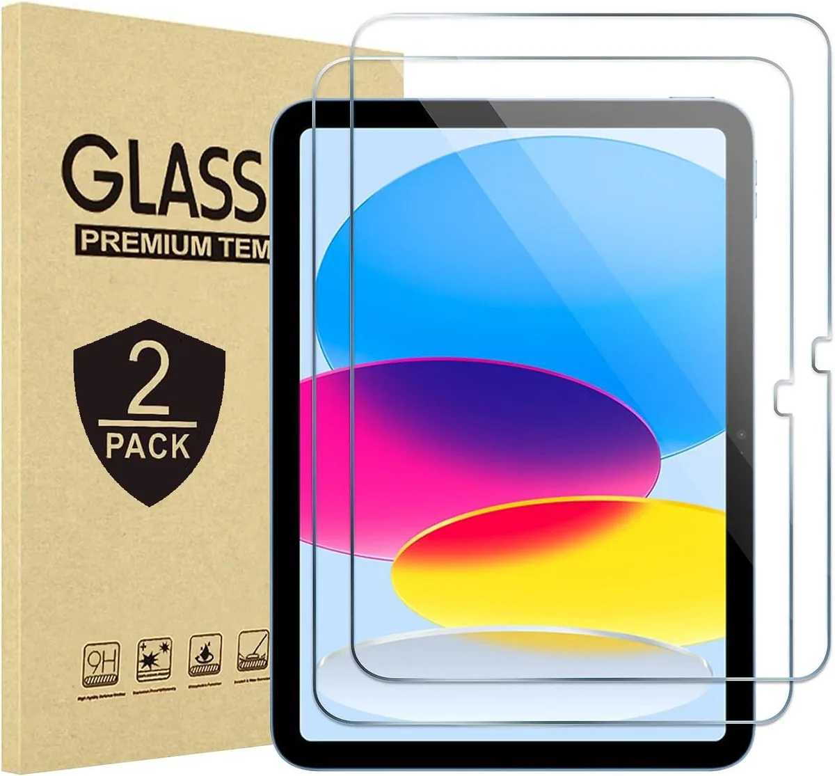 Gjinniuk 2 Pack Tempered Glass Screen Protector iPad 11th 10th 10.9 inch — product photo