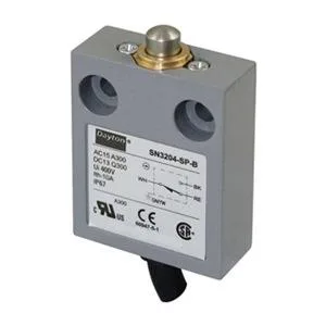 Small rectangular switch with top plunger actuator, matte finish, surface mount holes