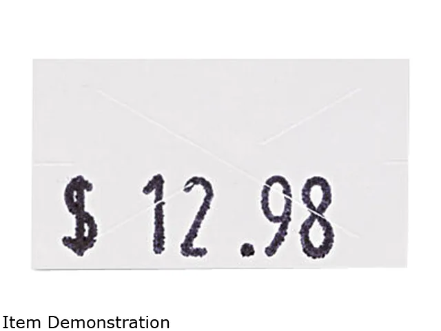 Garvey Garvey 090944 One-Line Labels, White, 1200/Roll, 3 Rolls/Box — product photo