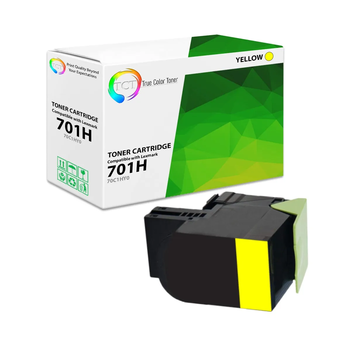 TCT TCT TCT-701H-Y Yellow Toner Cartridge 3000 Pages — product photo