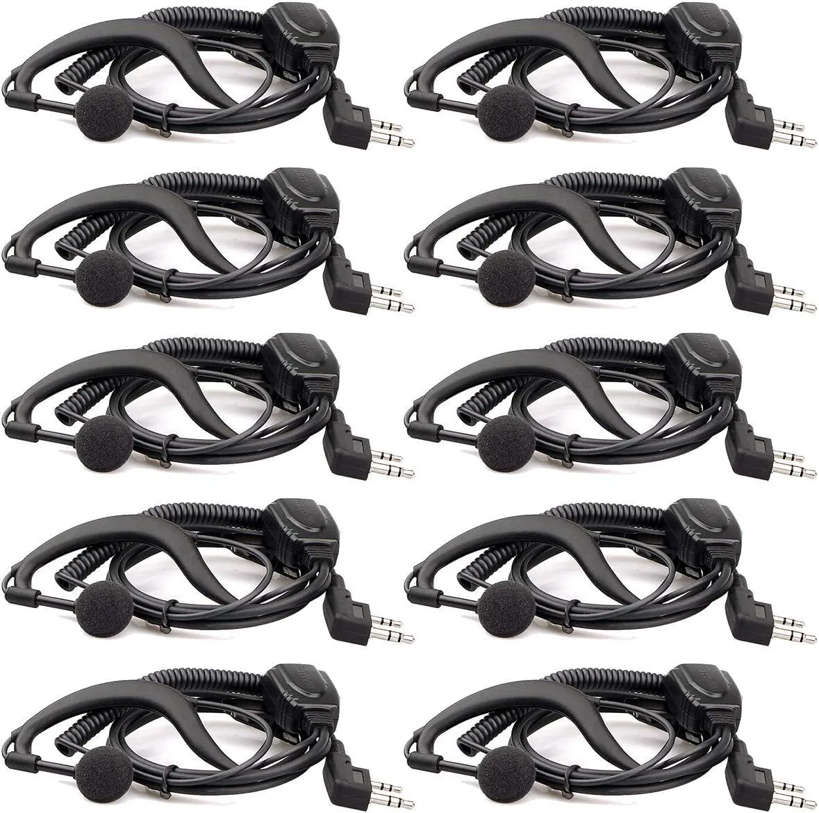 usbroway usbroway G-shape earpiece headset 10 pack — product photo