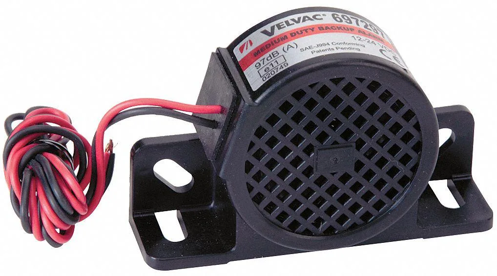 Velvac Velvac 697287 Backup Alarm 87 dB Black traffic safety equipment — product photo