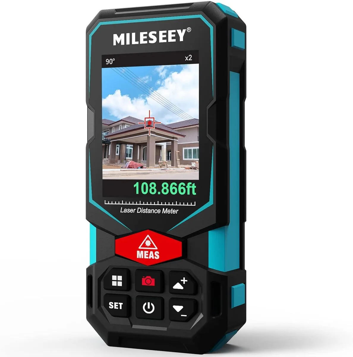 WUQ WUQ Laser Distance Meter 330Ft Pointfinder Camera P2P 2.4in IPS IP65 — product photo