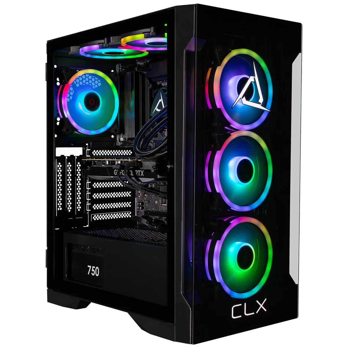 CLX Gaming CLX Gaming TGMSETRTU4208BM gaming PC i9-14900KF 32GB DDR5 RTX 4070 SUPER 12GB 1TB NVMe 4TB HDD — product photo