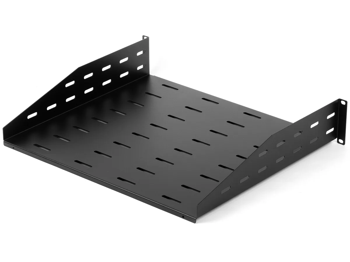 Rosewill Rosewill RSA-2USHF00 2U 19-Inch Vented Rack Shelf 14-Inch Depth Black — product photo