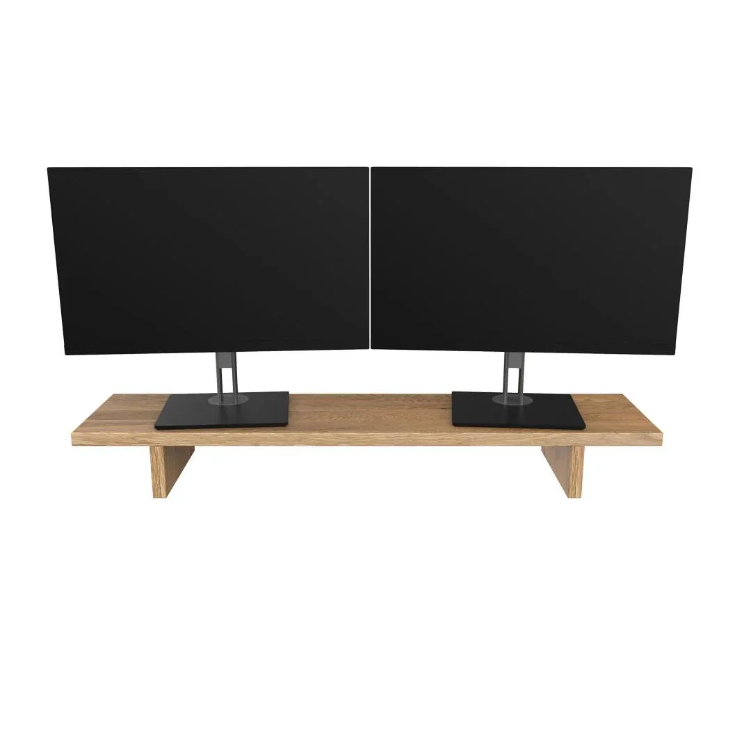 Desky Desky Minimal Monitor Stand White Oak Hardwood 41.3in — product photo