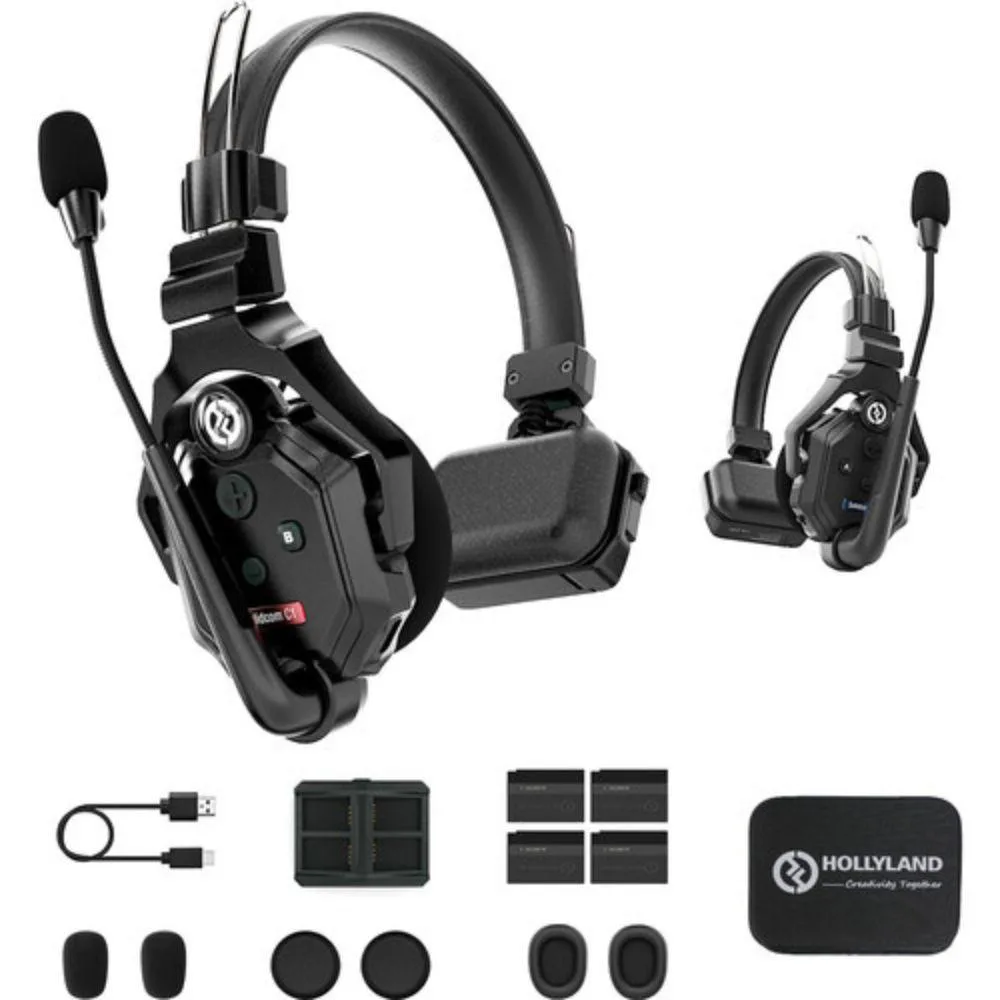 Hollyland Hollyland Solidcom C1-2S 1.9 GHz DECT 6.0 Wireless Intercom System with 2 Headsets — product photo