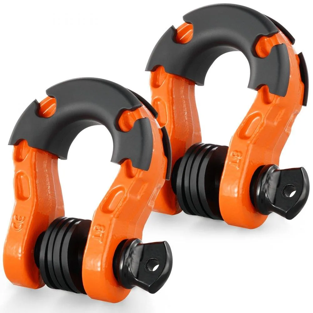 VEVOR VEVOR 3/4" D-Ring Shackle 2 Pack 30 Ton Orange — product photo
