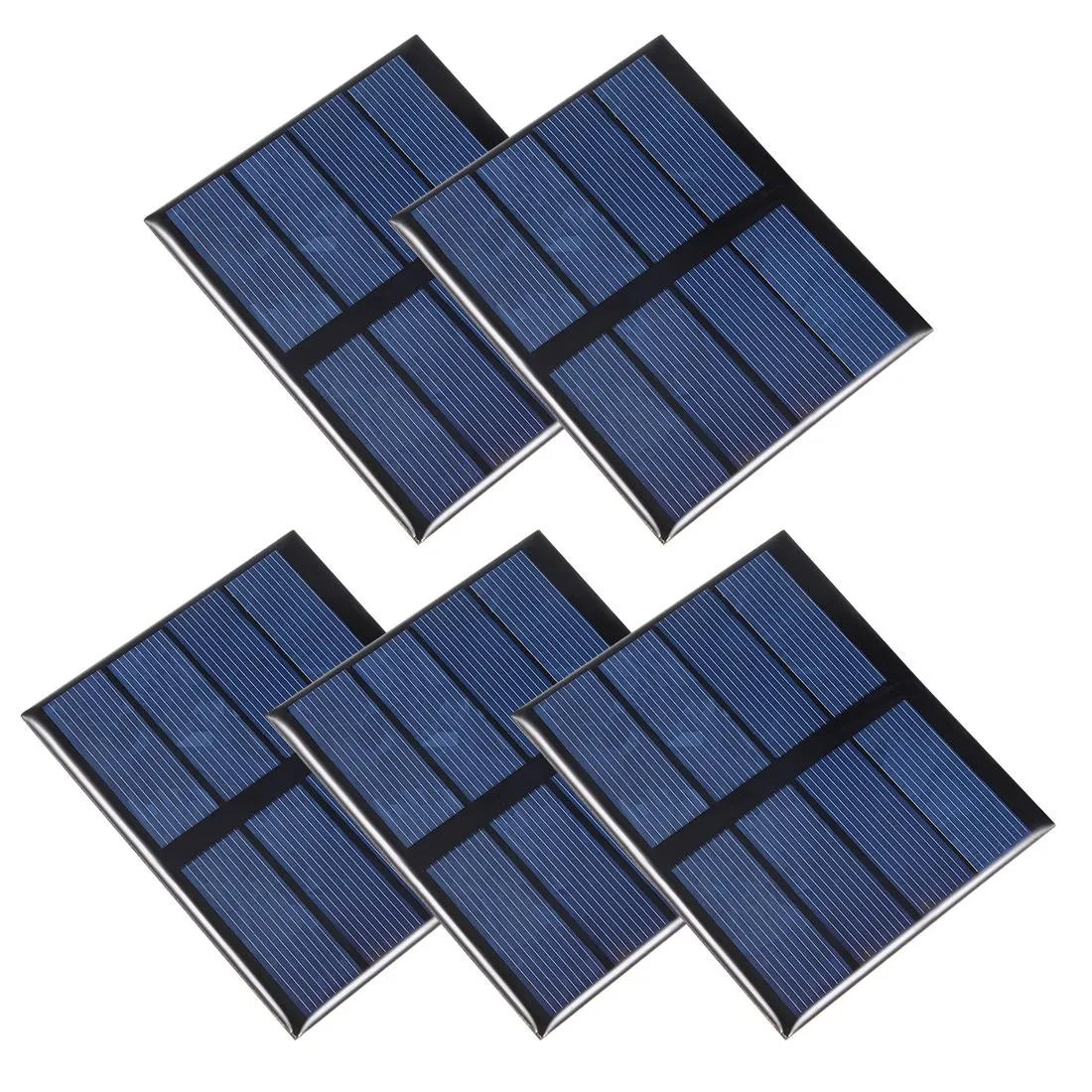 Unique-Bargains Unique-Bargains 5Pcs 0.6W 2V Mini Solar Panel Polysilicon 80x72mm — product photo
