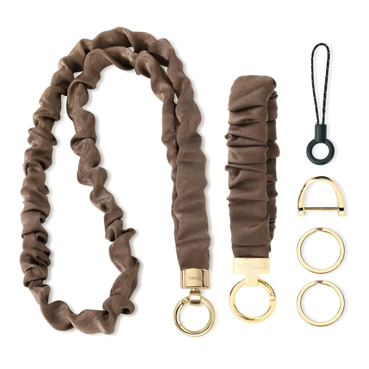  WEESMILE LY04 keyholder set Brown 18.1" x .78" x .4 — product photo