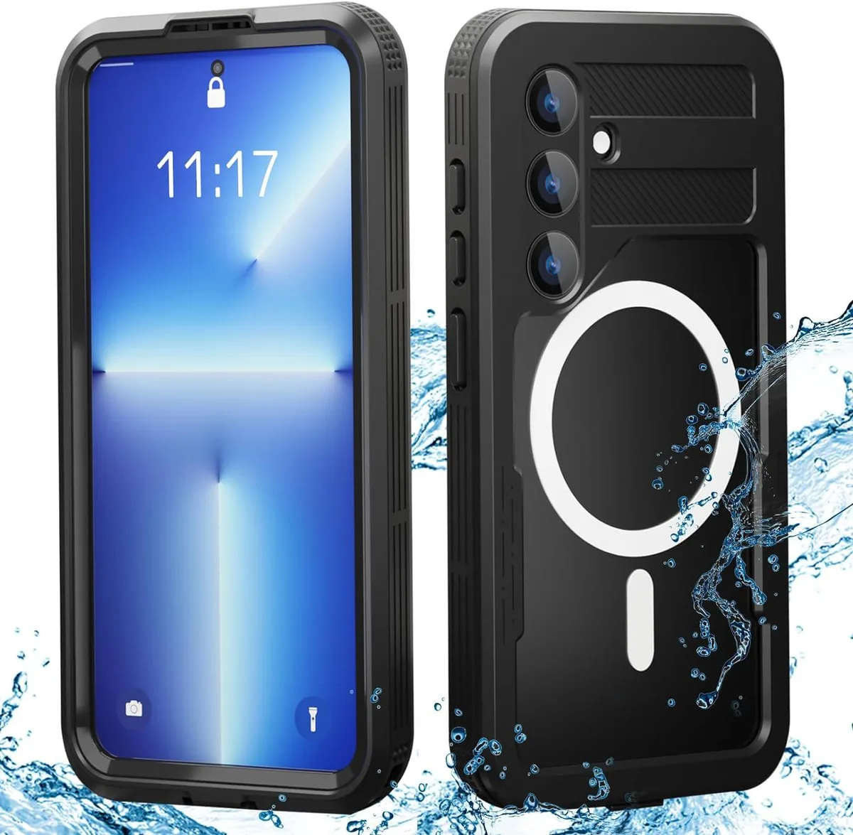 BONAEVER BONAEVER Samsung Galaxy S24 Plus Waterproof Case Black — product photo