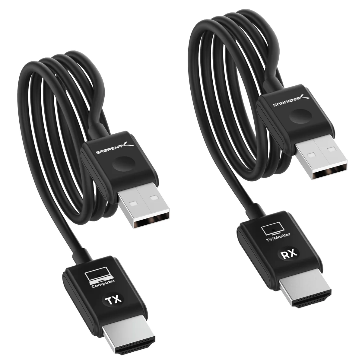 Sabrent Sabrent DA-H1R1 Wireless HDMI Transmitter Receiver 100ft 1080p 60Hz video adapter — product photo