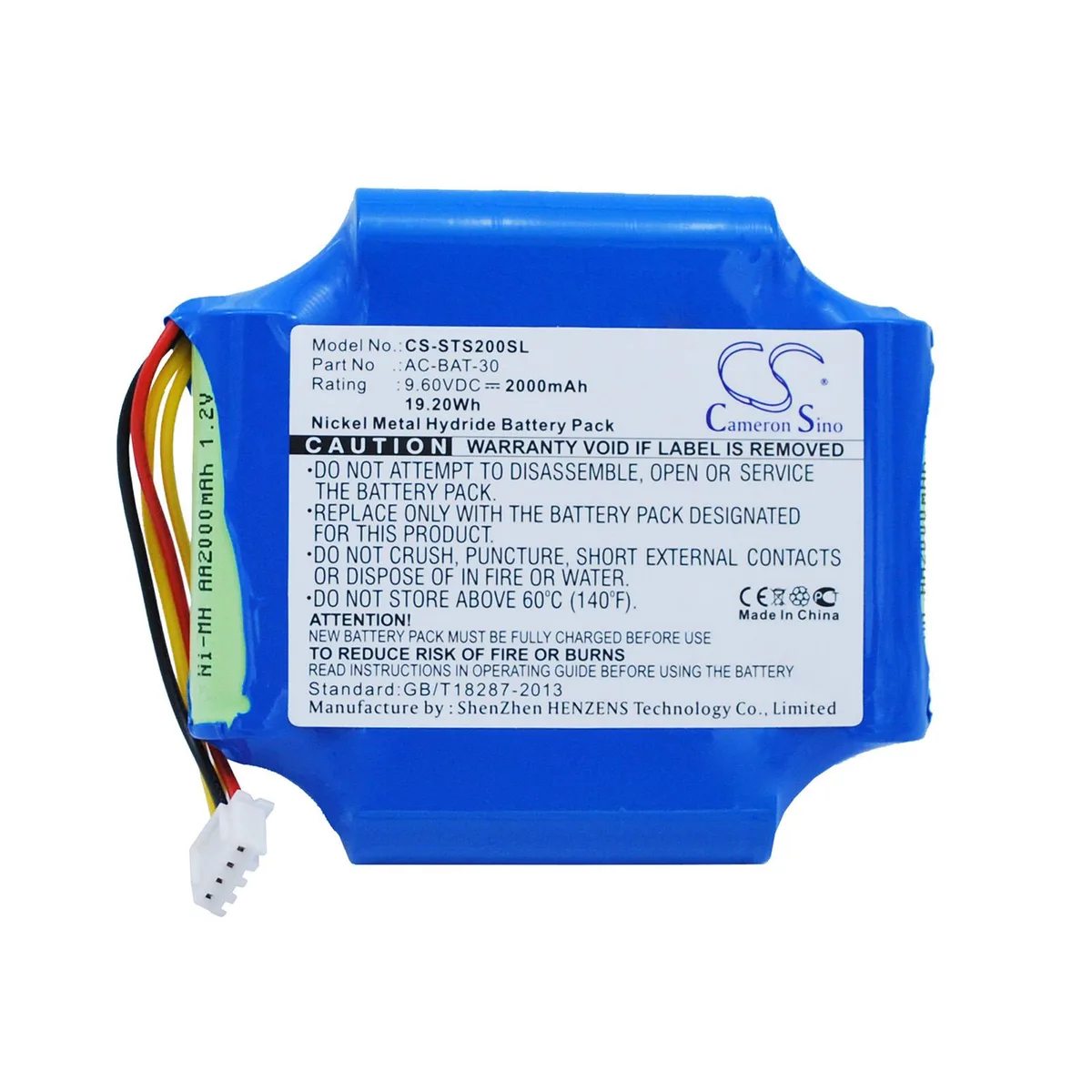 Cameron & Co Cameron & Co DS-CS-STS200SL GPS Battery Ni-MH 9.6V 2000mAh Blue — product photo