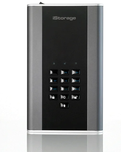 iStorage iStorage diskAshur DT2 8TB external hard drive IS-DT2-256-8000-C-X — product photo