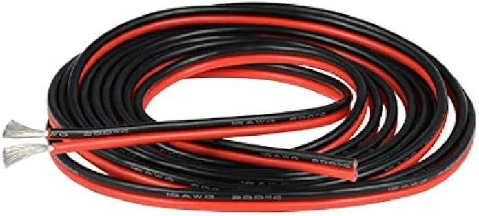 usbroway usbroway 16 AWG 2 Conductor Silicone Wire 10ft Red Black 600V 200°C — product photo