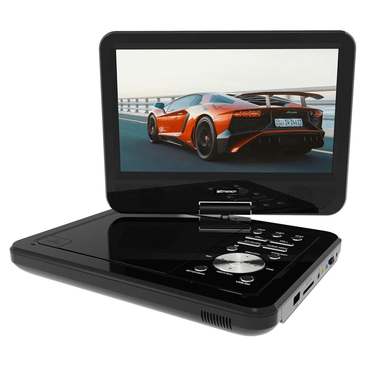 Emerson Emerson EPD-1050 10" portable dvd player with ATSC digital TV 270° swivel screen black — product photo