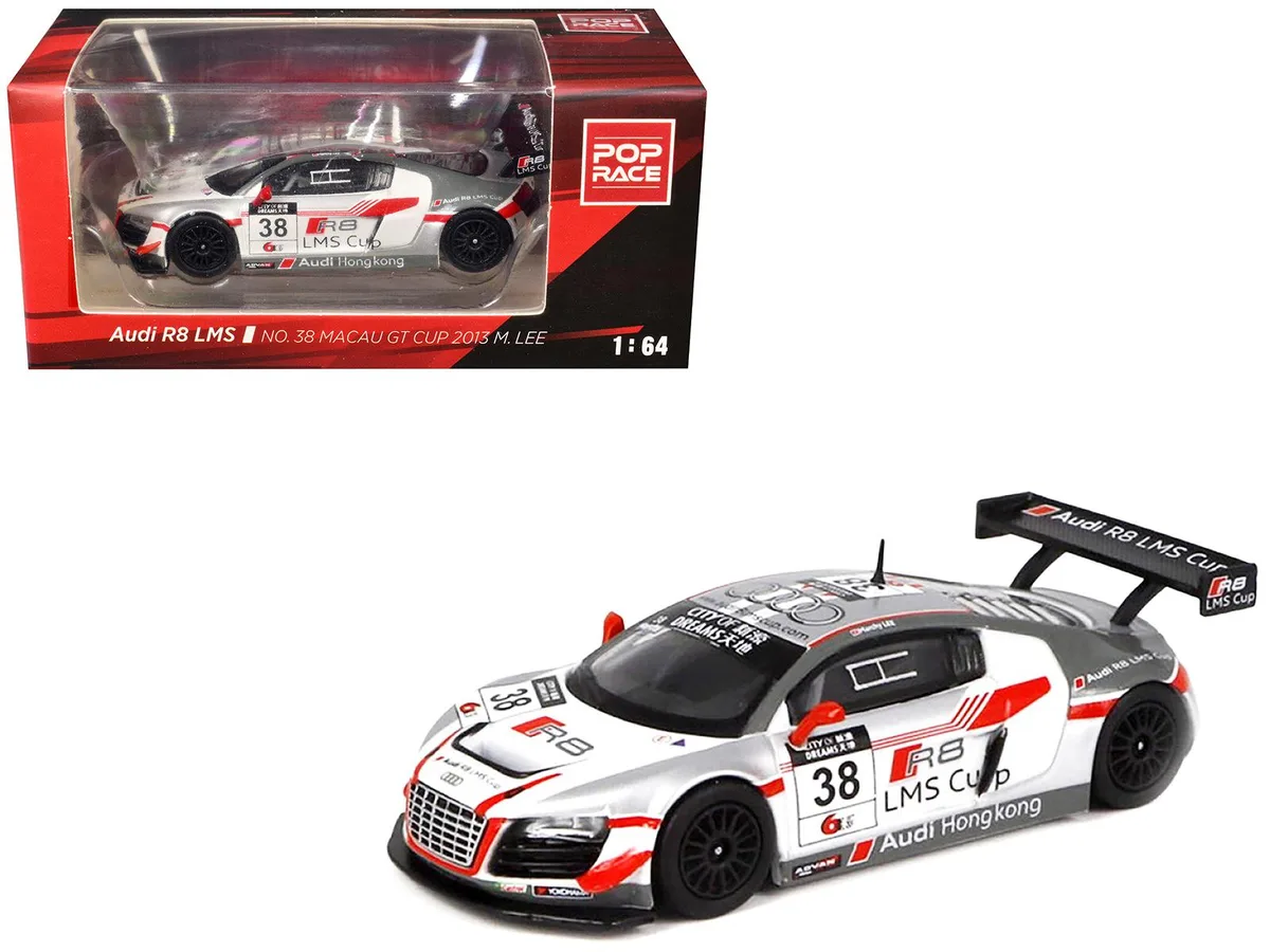 Pop Race Pop Race Audi R8 LMS #38 Marchy Lee Macau GT Cup 2013 1/64 hobby collectible — product photo