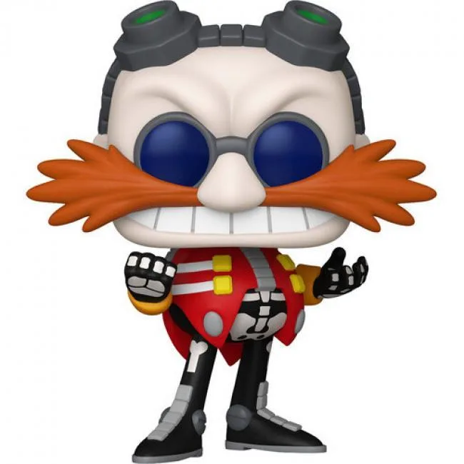 Vinyl Funko POP figure of Dr Eggman as a skeleton, 4.1 in tall