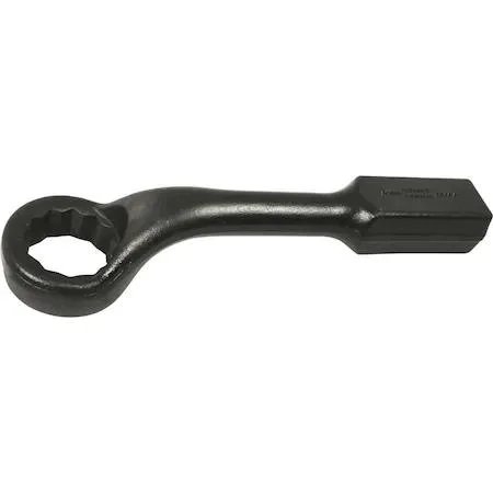 Gray Tools 57 mm 12-point 45-degree offset striking face box wrench, black oxide finish