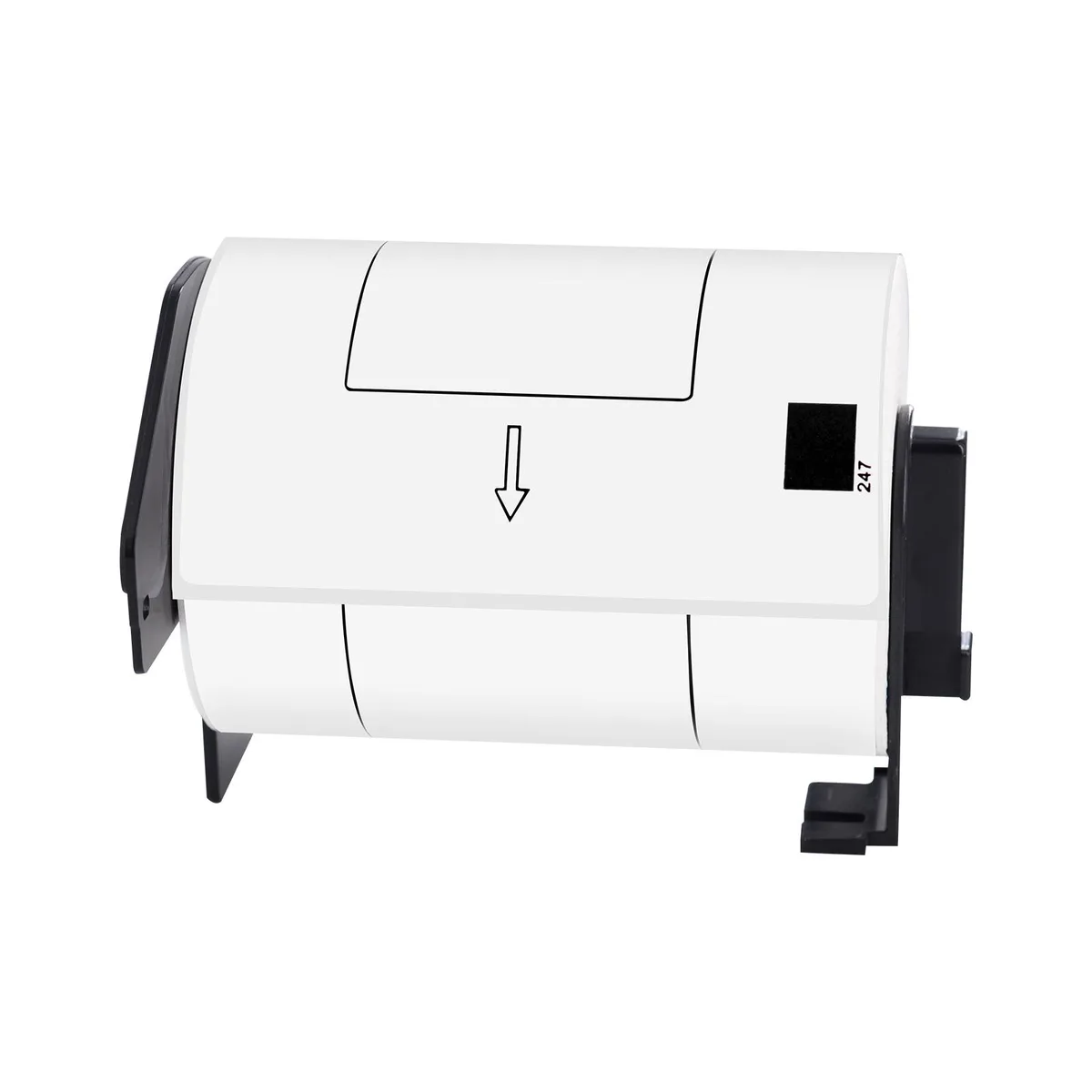 GREENCYCLE GREENCYCLE DK-1247 White Die-Cut Labels 4.07x6.4in 180/Roll 8 Rolls — product photo