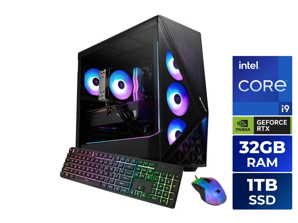 iBUYPOWER iBUYPOWER SBI9N5701 Gaming PC i9-14900F RTX 5070 32GB DDR5 1TB NVMe — product photo