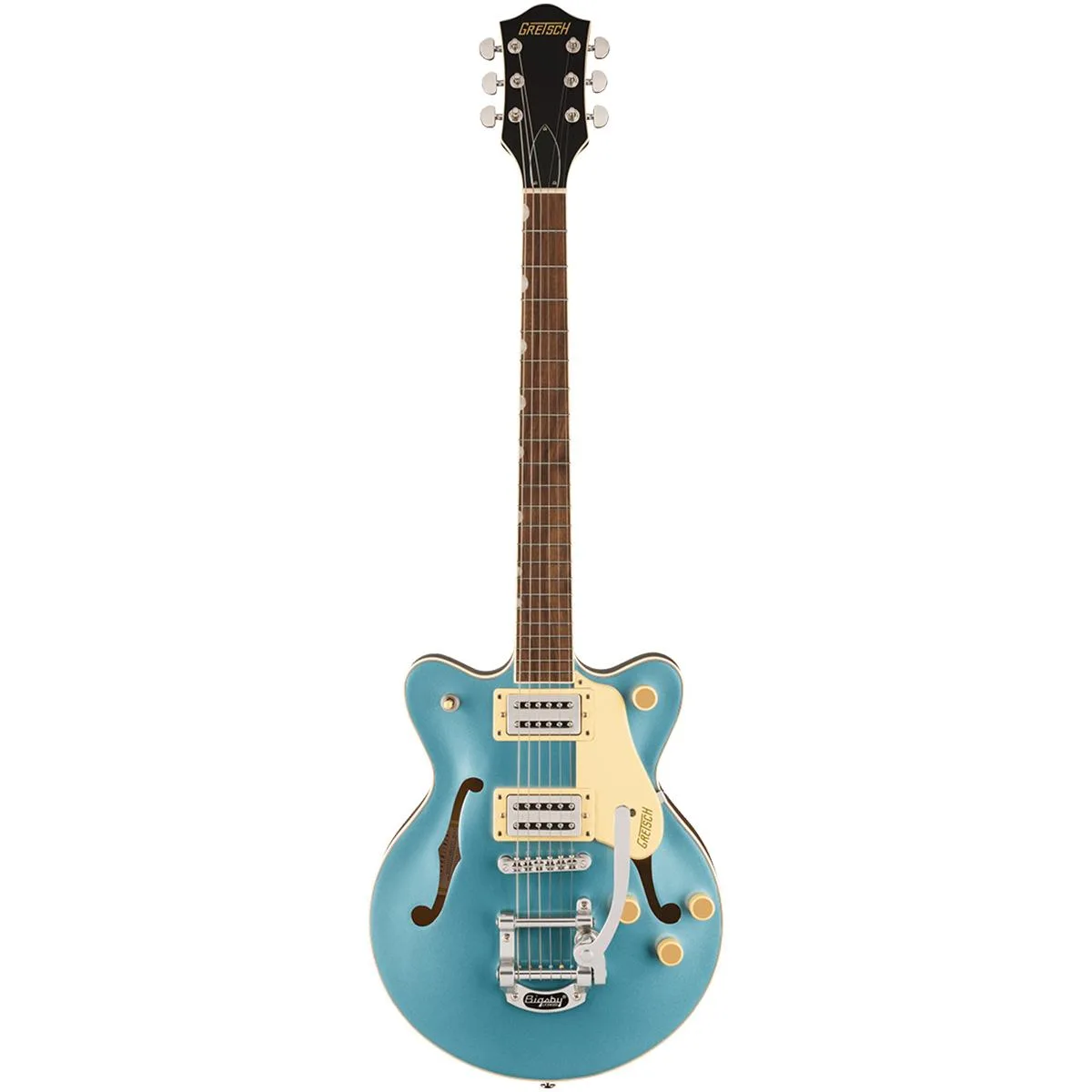 Gretsch Gretsch G2655T Streamliner Center Block Jr. Double-Cut with Bigsby Electric Guitar, Arctic Blue — product photo
