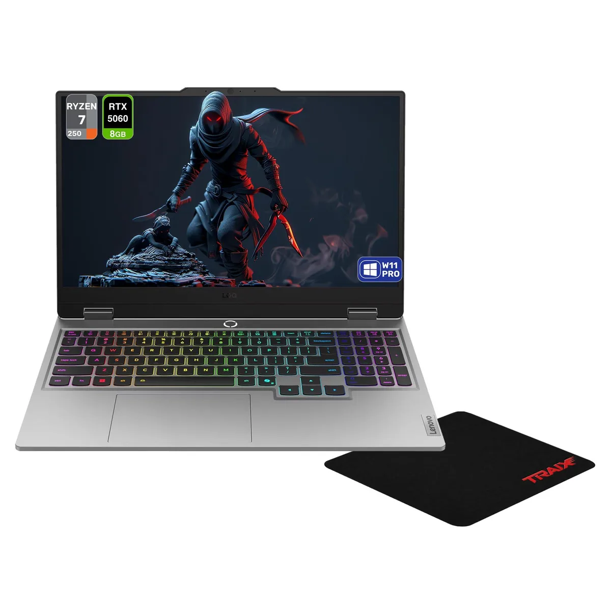 Lenovo Lenovo LOQ 83JG007PUS510 laptop Ryzen 7 250 64 GB 2 TB RTX 5060 15.6" 144 Hz Luna Grey — product photo