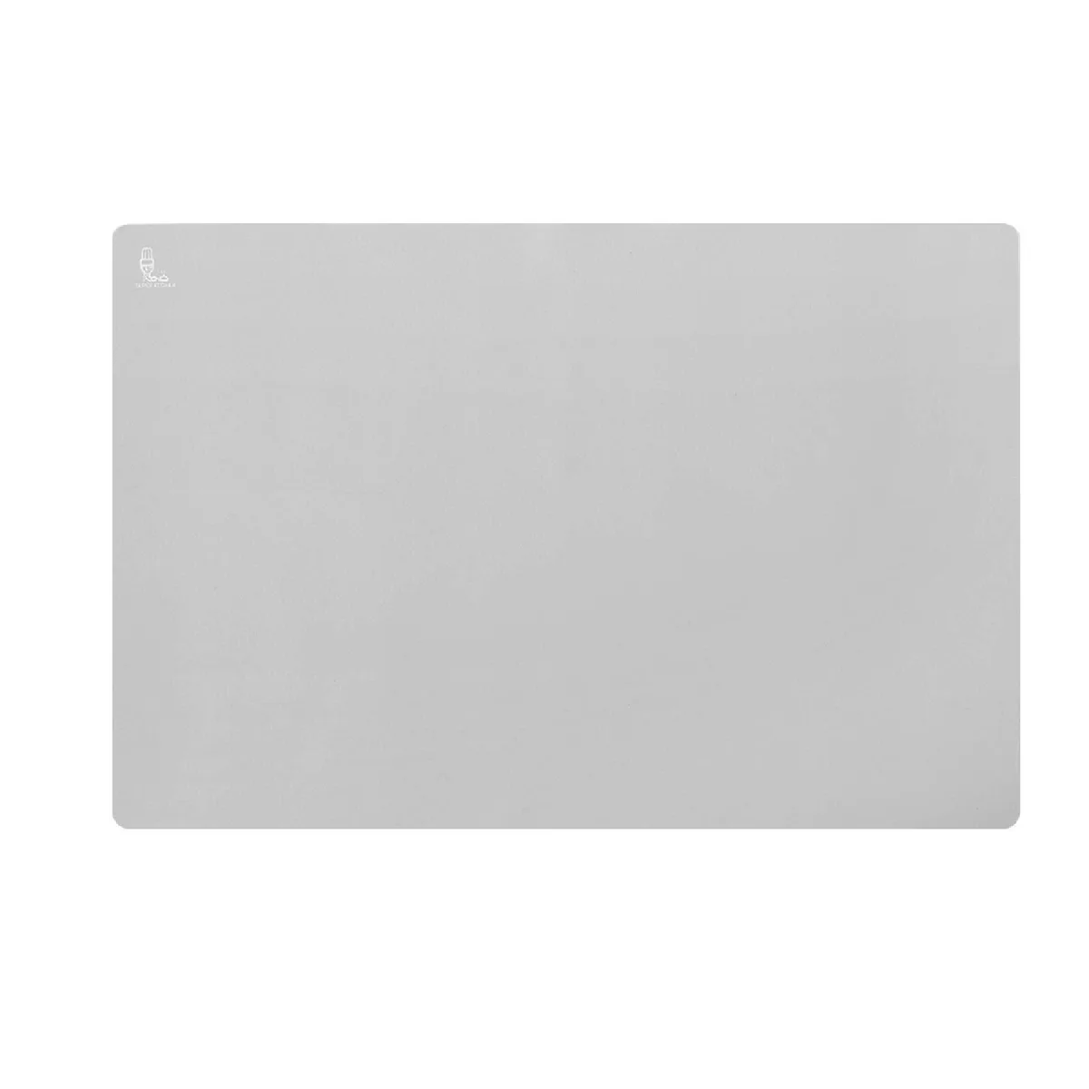 Cool gray rectangular silicone baking mat 23.4 by 15.6 inches