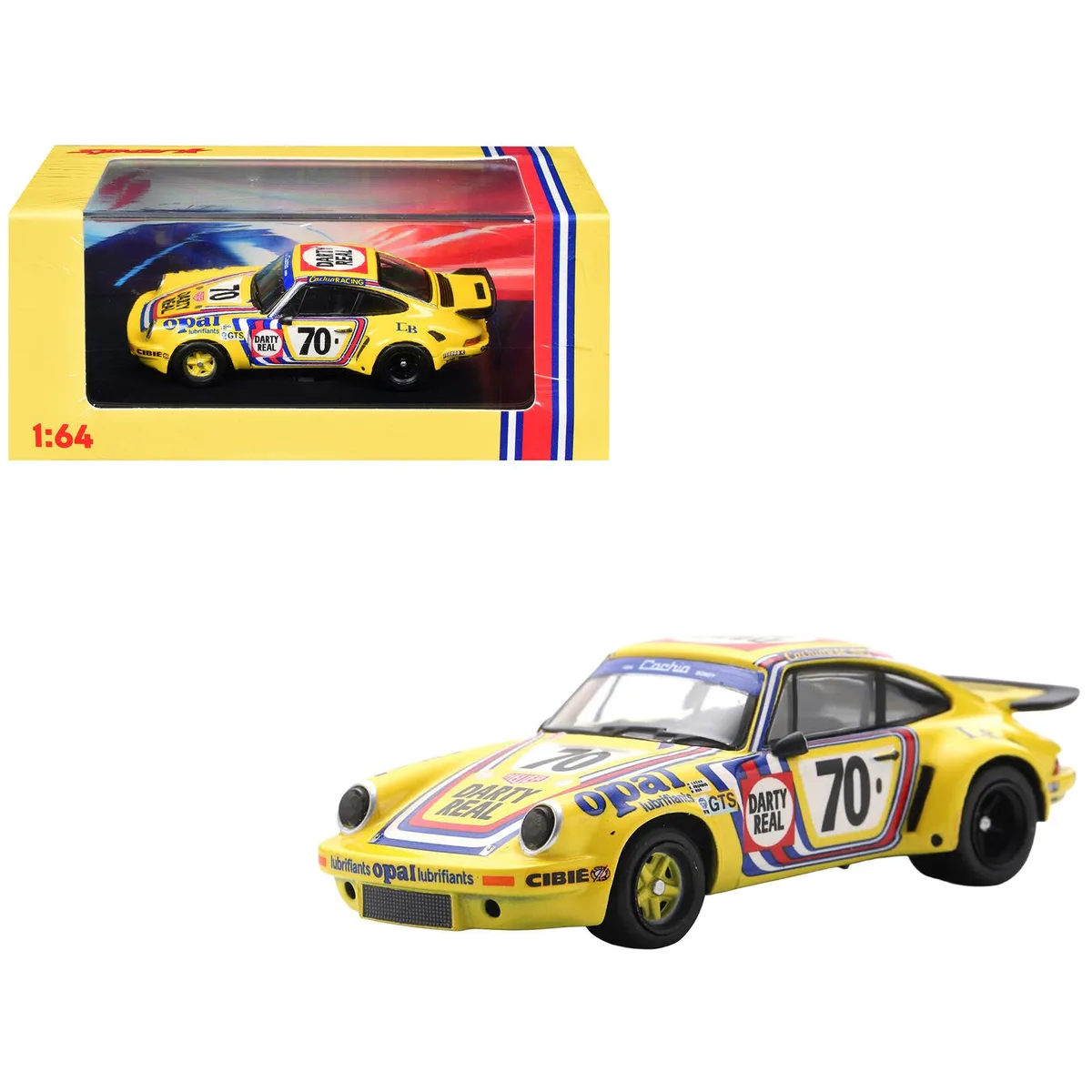 Spark Pub Spark Pub Porsche 911 Carrera RSR 3.0 #70 ASA Cachia-Bondy Le Mans 1974 1/64 hobby collectible — product photo