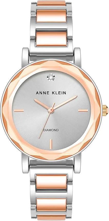 Anne Klein Anne Klein Two-Tone Silver Rose Gold 33 mm Ladies Watch — product photo