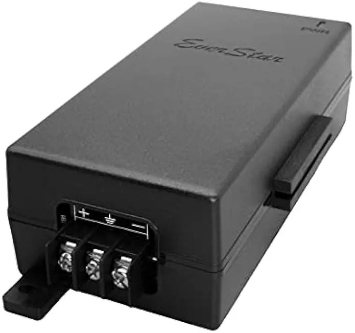 TAURKENAM TAURKENAM 100Mbps 24V 24W PoE Injector DC-DC Converter Black — product photo
