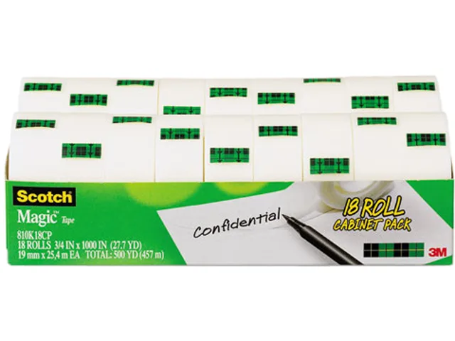 3M 3M 810K18CP Magic Office Tape 18 Roll Cabinet Pack — product photo
